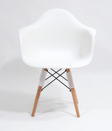 Nowoczesne krzesła skandynawskie szerokie białe