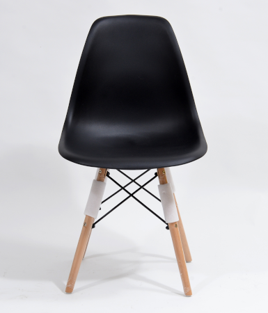 krzesło skandynawskie czarne plastikowe
